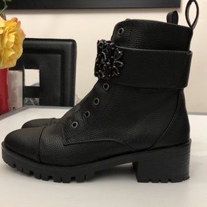 KARL LAGERFELD LEATHER BOOTS WOMENS SIZE 7.5